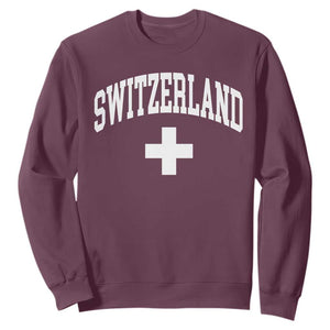 Switzerland Flag Vintage Sweatshirt Swiss Retro Vintage