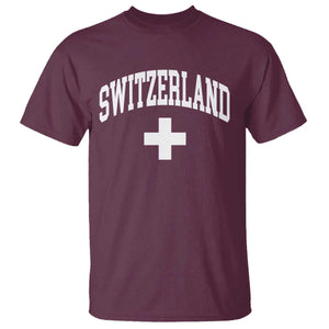 Switzerland Flag Vintage T Shirt Swiss Retro Vintage