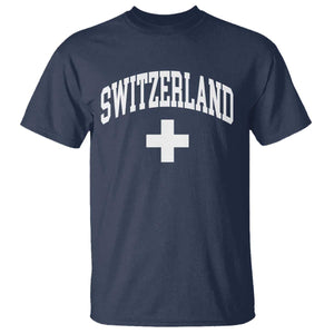 Switzerland Flag Vintage T Shirt Swiss Retro Vintage