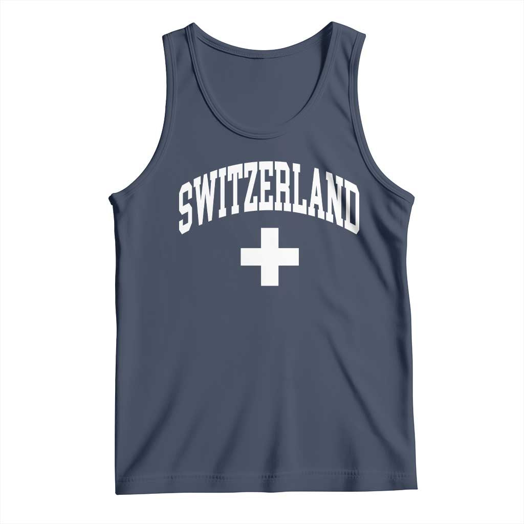 Switzerland Flag Vintage Tank Top Swiss Retro Vintage