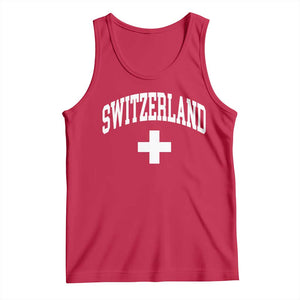 Switzerland Flag Vintage Tank Top Swiss Retro Vintage