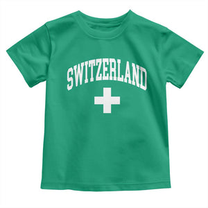 Switzerland Flag Vintage Toddler T Shirt Swiss Retro Vintage