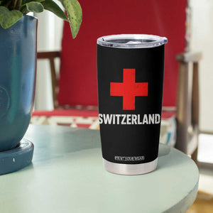 Vintage Retro Switzerland Fan Tumbler Cup Swiss Cross Flag TS10 Print Your Wear