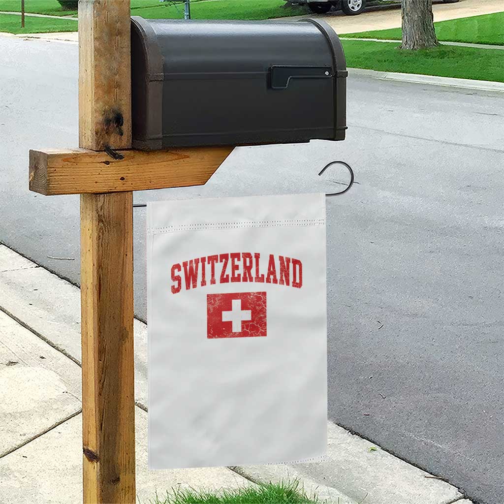 Switzerland Fan Garden Flag Vintage Retro Swiss Cross Flag TS10 Print Your Wear