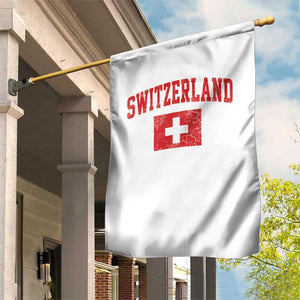 Switzerland Fan Garden Flag Vintage Retro Swiss Cross Flag TS10 Print Your Wear