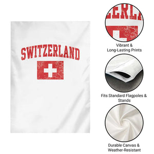Switzerland Fan Garden Flag Vintage Retro Swiss Cross Flag TS10 Print Your Wear