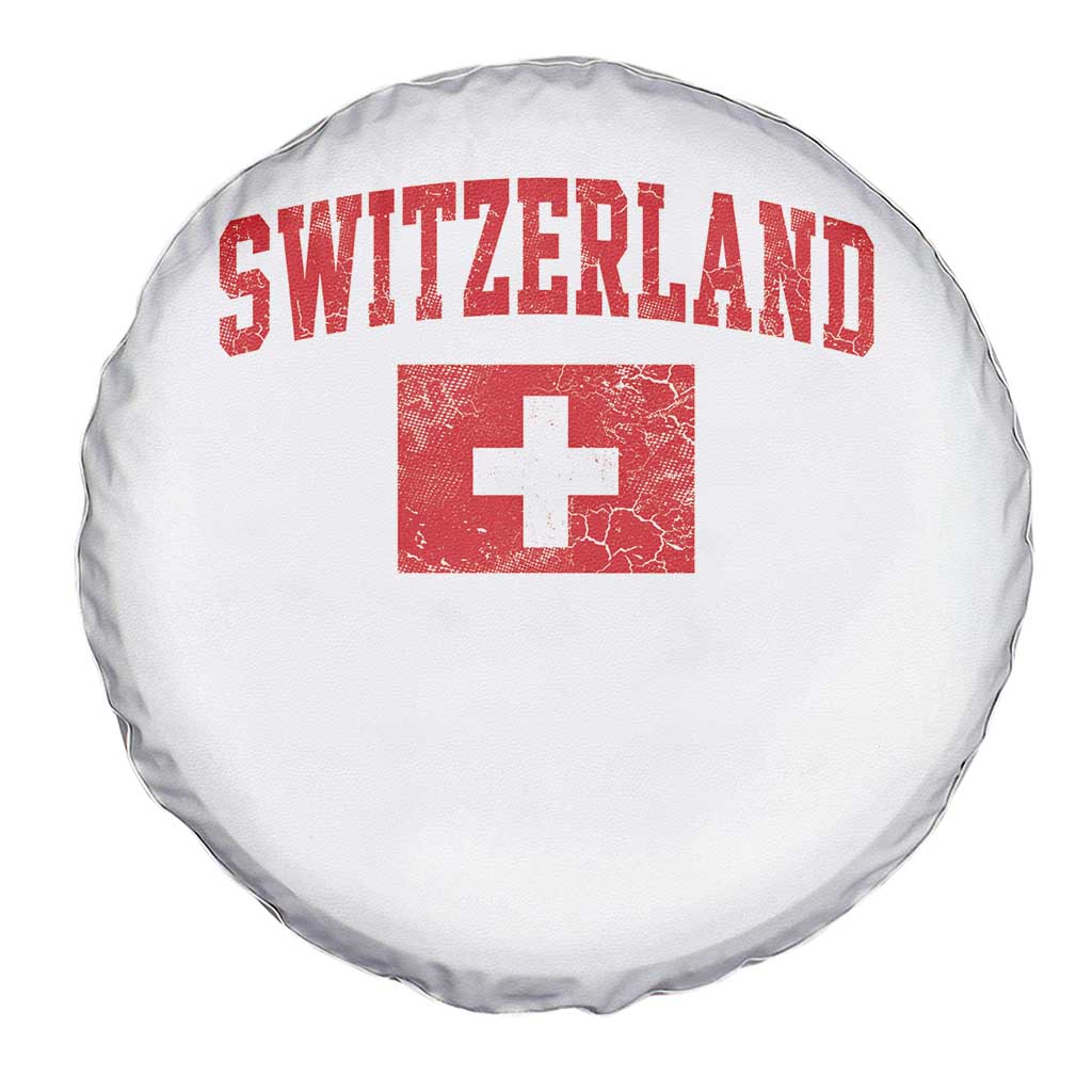 Switzerland Fan Spare Tire Cover Vintage Retro Swiss Cross Flag TS10 Print Your Wear