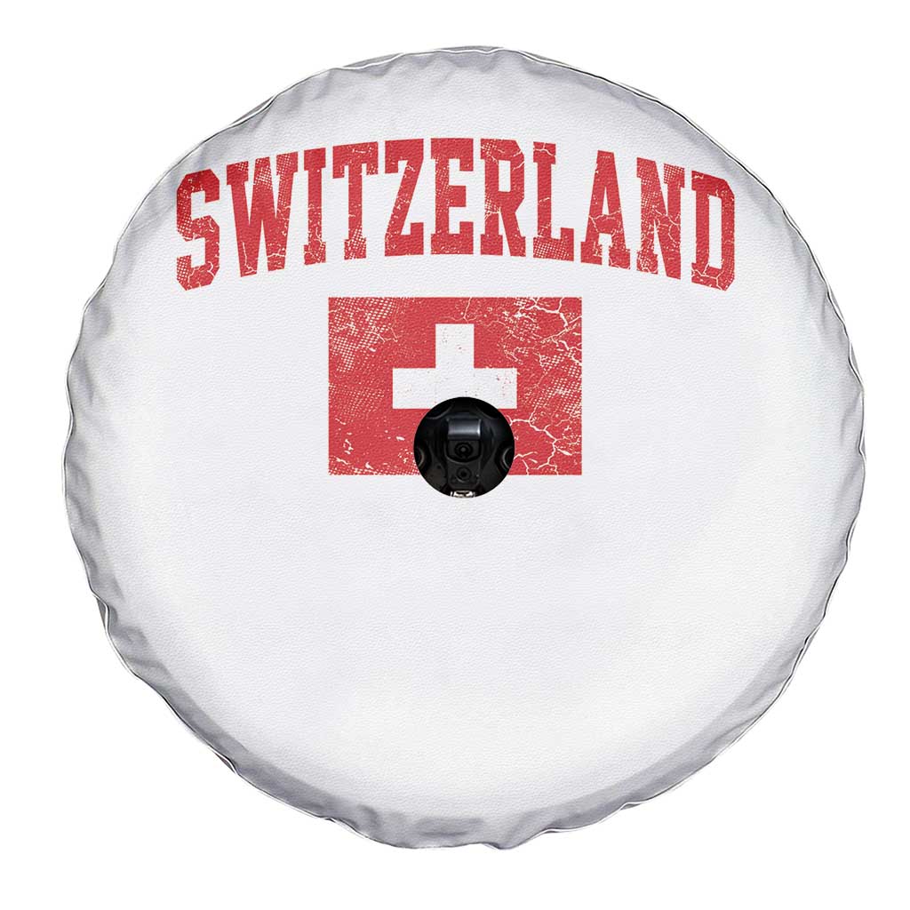 Switzerland Fan Spare Tire Cover Vintage Retro Swiss Cross Flag TS10 Print Your Wear