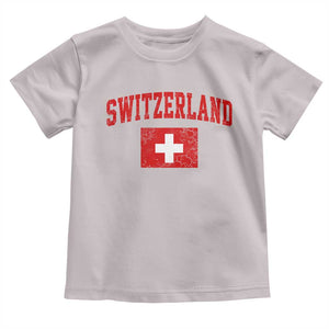 Switzerland Fan Toddler T Shirt Vintage Retro Swiss Cross Flag