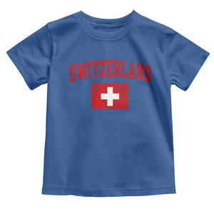 Switzerland Fan Toddler T Shirt Vintage Retro Swiss Cross Flag