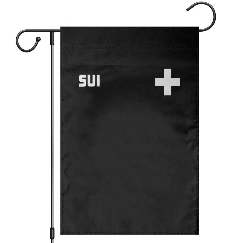 Switzerland Garden Flag Retro Swiss Flag TS10 Black Print Your Wear