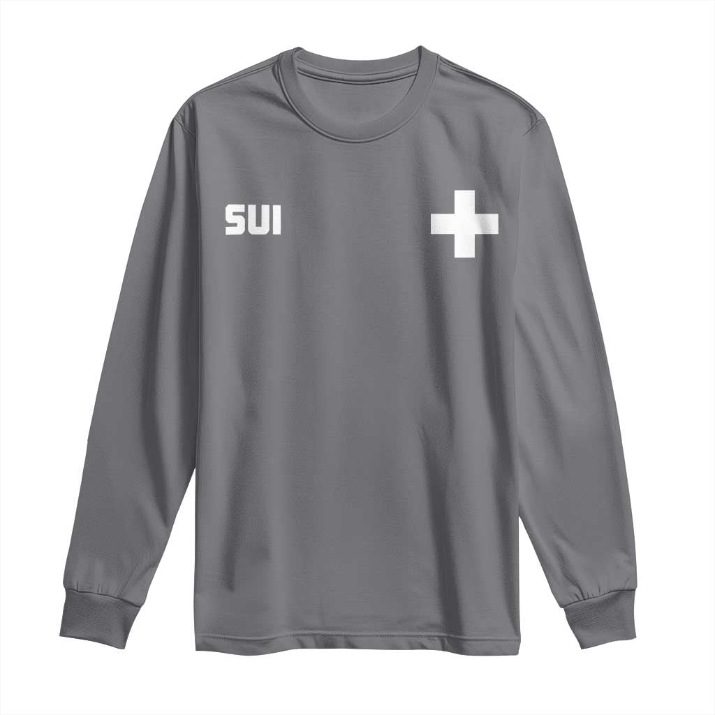 Switzerland Long Sleeve Shirt Retro Swiss Flag