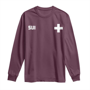 Switzerland Long Sleeve Shirt Retro Swiss Flag