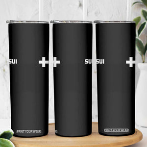 Switzerland Skinny Tumbler Retro Swiss Flag TS10 Print Your Wear