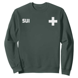 Switzerland Sweatshirt Retro Swiss Flag