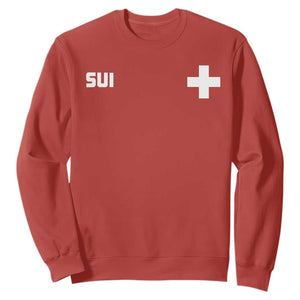 Switzerland Sweatshirt Retro Swiss Flag