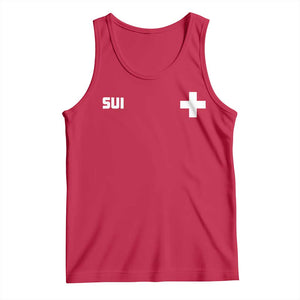 Switzerland Tank Top Retro Swiss Flag