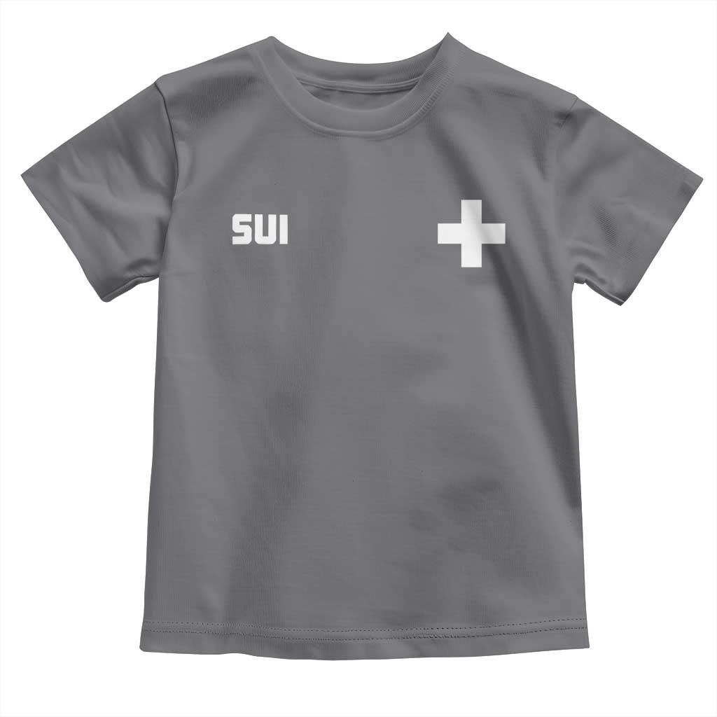 Switzerland Toddler T Shirt Retro Swiss Flag