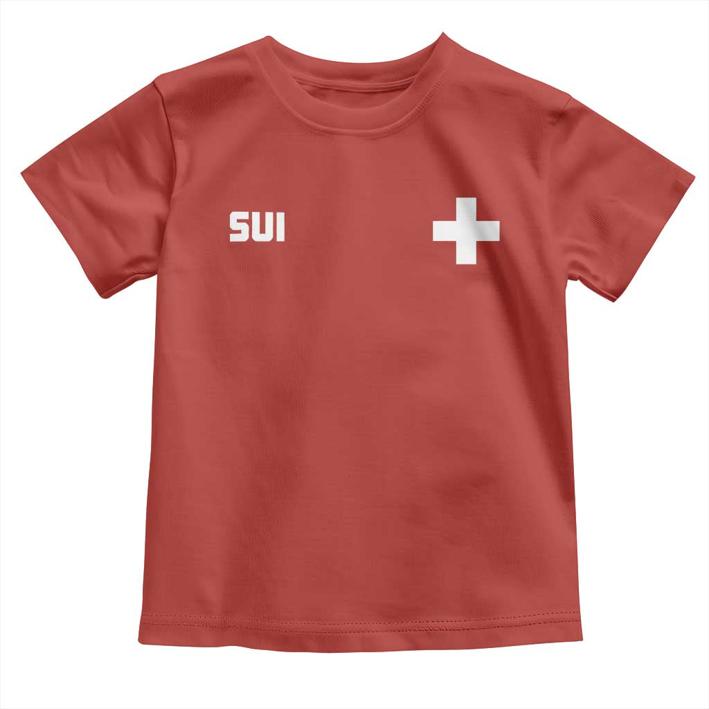 Switzerland Toddler T Shirt Retro Swiss Flag TS10 Red Print Your Wear
