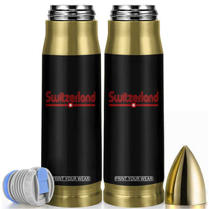 Switzerland Fan Retro Vintage Flag Bullet Tumbler TS10 Black Print Your Wear