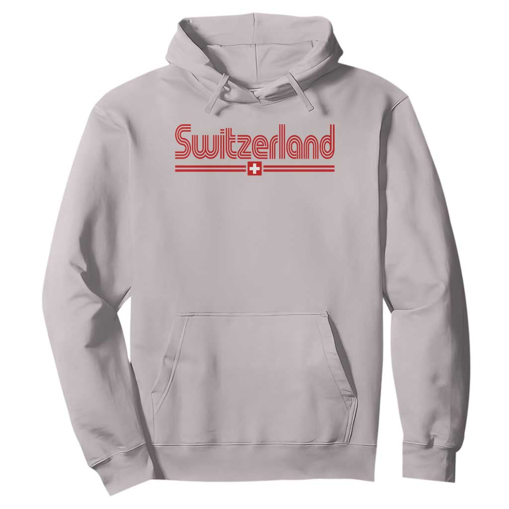 Switzerland Fan Retro Vintage Flag Hoodie