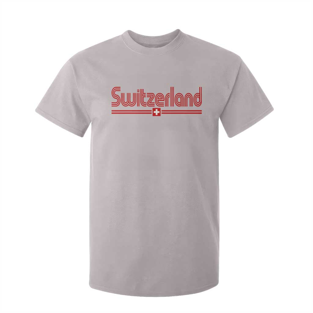 Switzerland Fan Retro Vintage Flag T Shirt For Kid