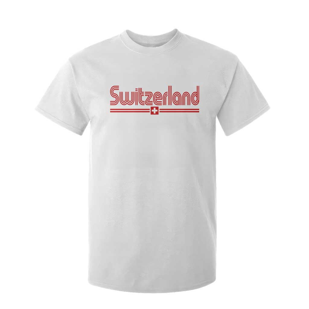 Switzerland Fan Retro Vintage Flag T Shirt For Kid