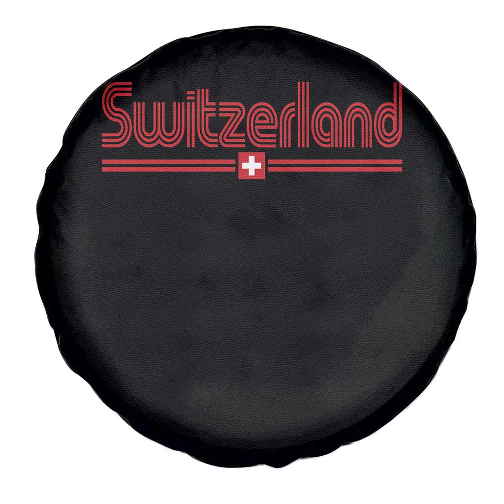 Switzerland Fan Retro Vintage Flag Spare Tire Cover TS10 Print Your Wear