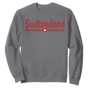 Switzerland Fan Retro Vintage Flag Sweatshirt