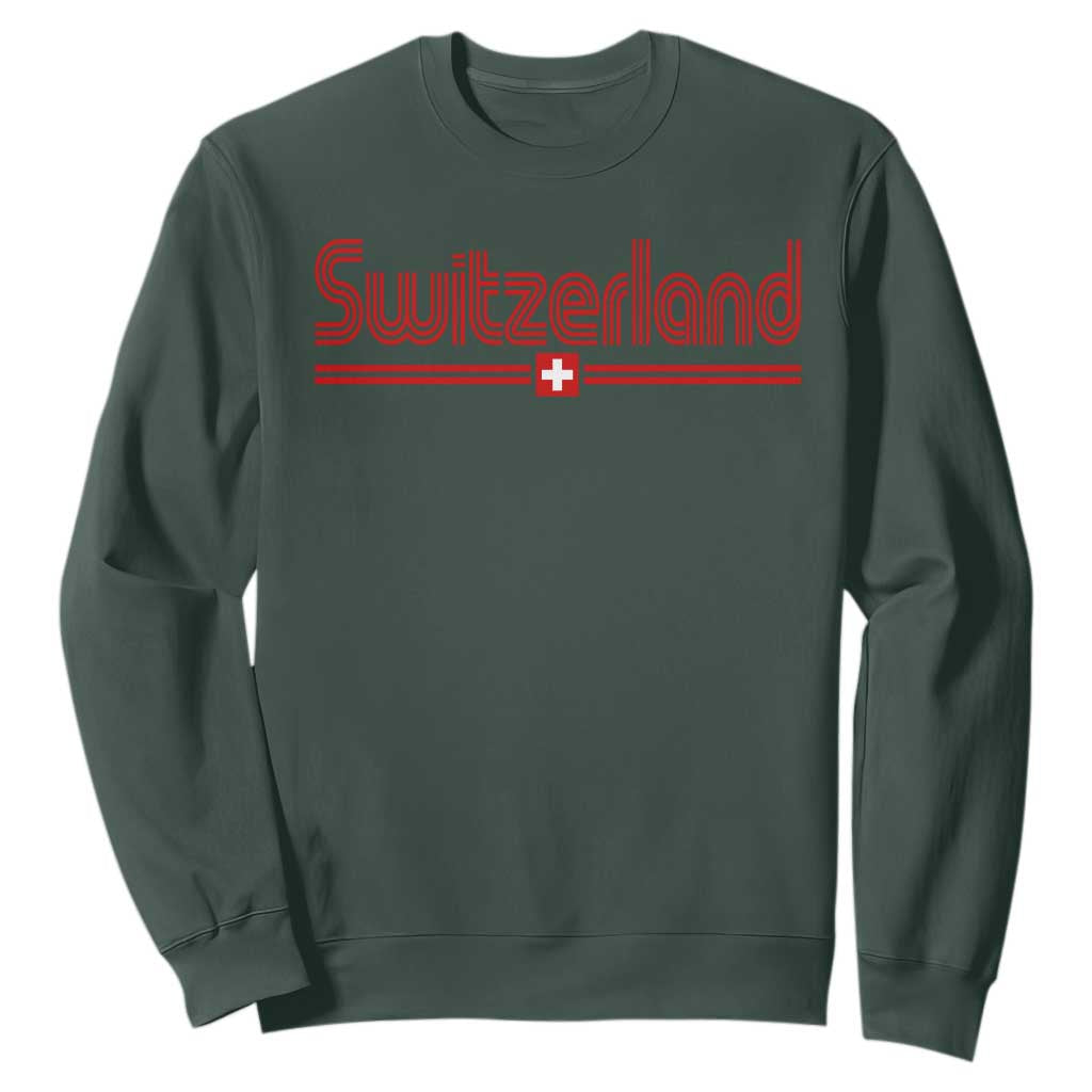 Switzerland Fan Retro Vintage Flag Sweatshirt