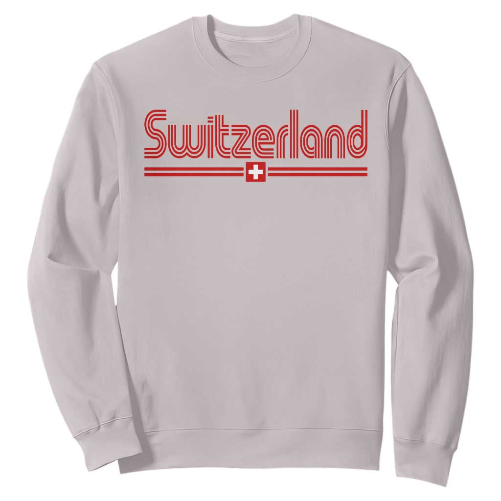 Switzerland Fan Retro Vintage Flag Sweatshirt