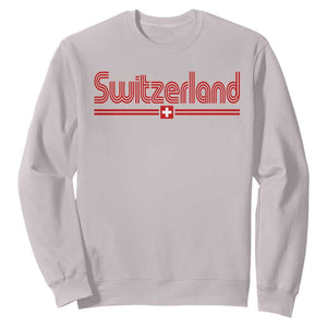 Switzerland Fan Retro Vintage Flag Sweatshirt