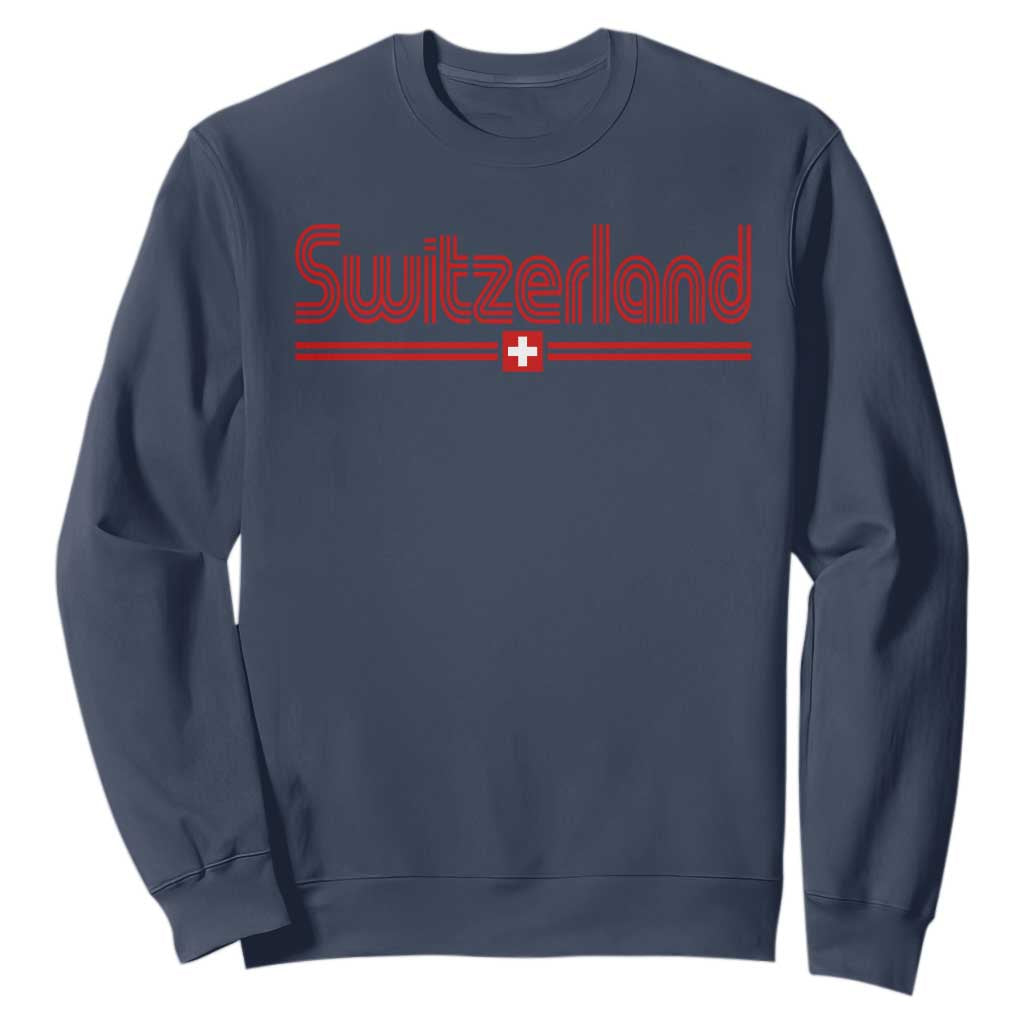 Switzerland Fan Retro Vintage Flag Sweatshirt