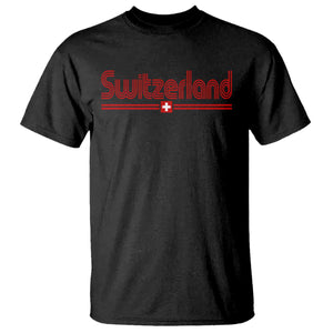 Switzerland Fan Retro Vintage Flag T Shirt