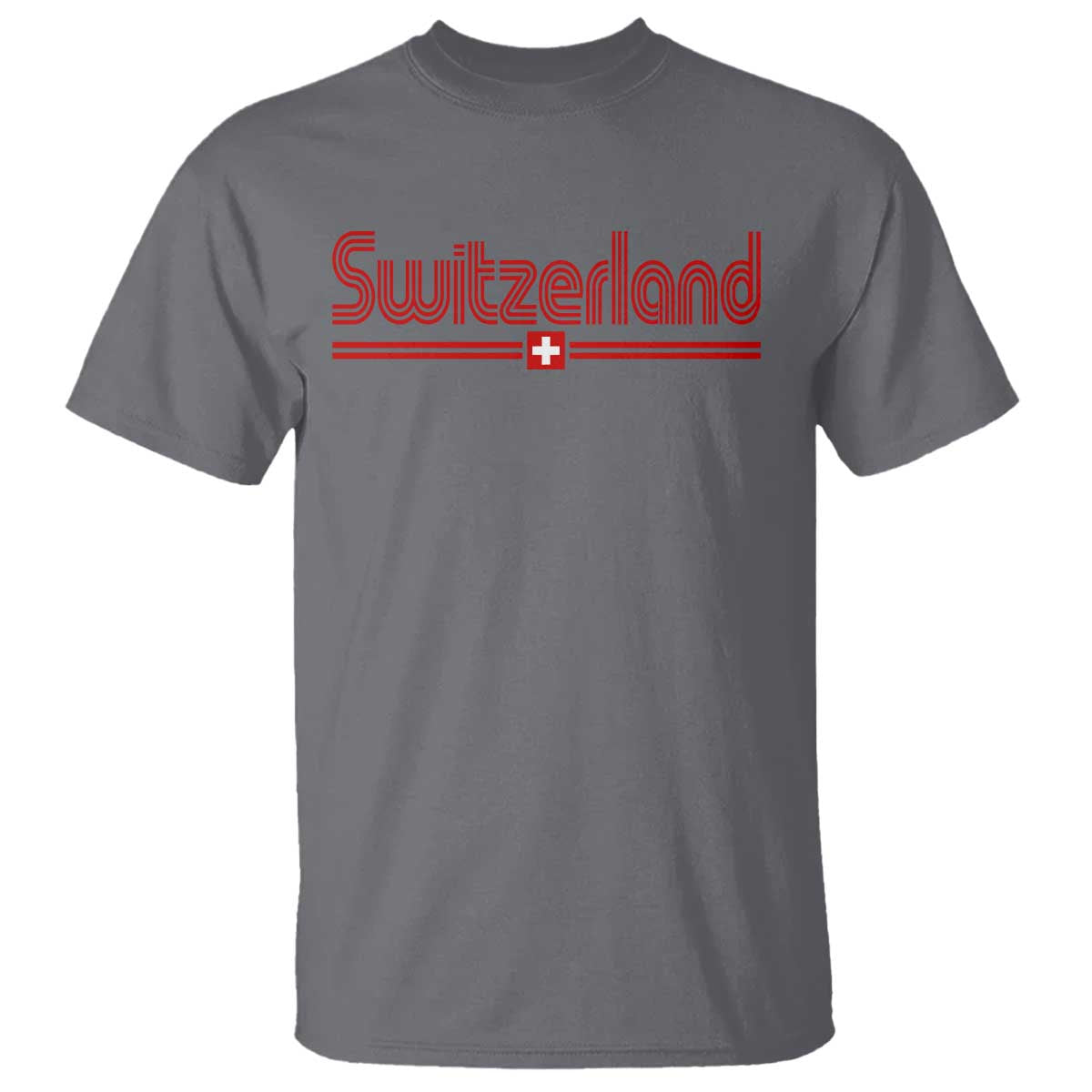 Switzerland Fan Retro Vintage Flag T Shirt