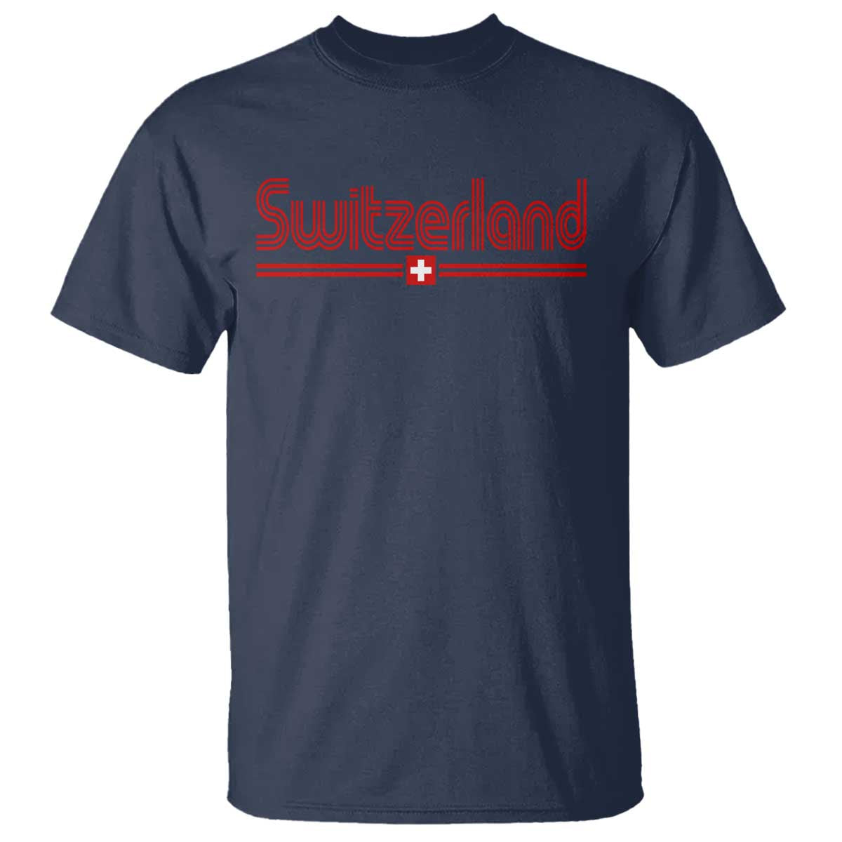 Switzerland Fan Retro Vintage Flag T Shirt