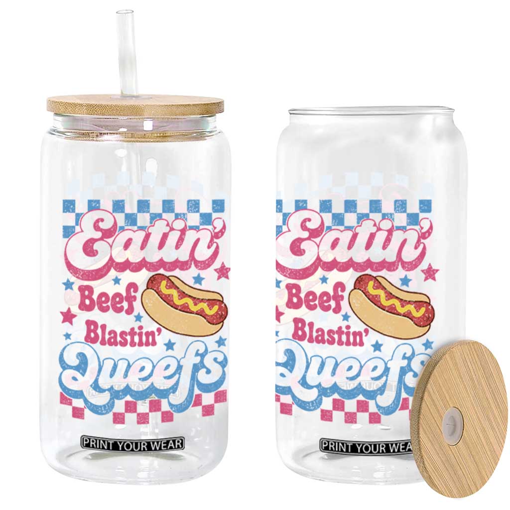 Hotdog Eatin Beef Blastin Queefs Inappropriate Glass Can Retro Groovy Hotdog Meme Funny Cringe Offensive Humor