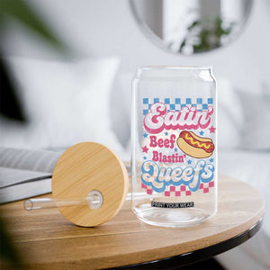 Hotdog Eatin Beef Blastin Queefs Inappropriate Glass Can Retro Groovy Hotdog Meme Funny Cringe Offensive Humor
