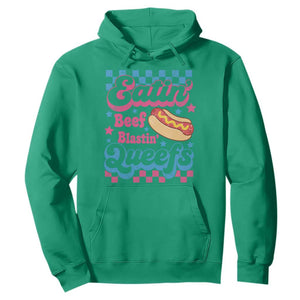 Hotdog Eatin Beef Blastin Queefs Inappropriate Hoodie Retro Groovy Hotdog Meme Funny Cringe Offensive Humor