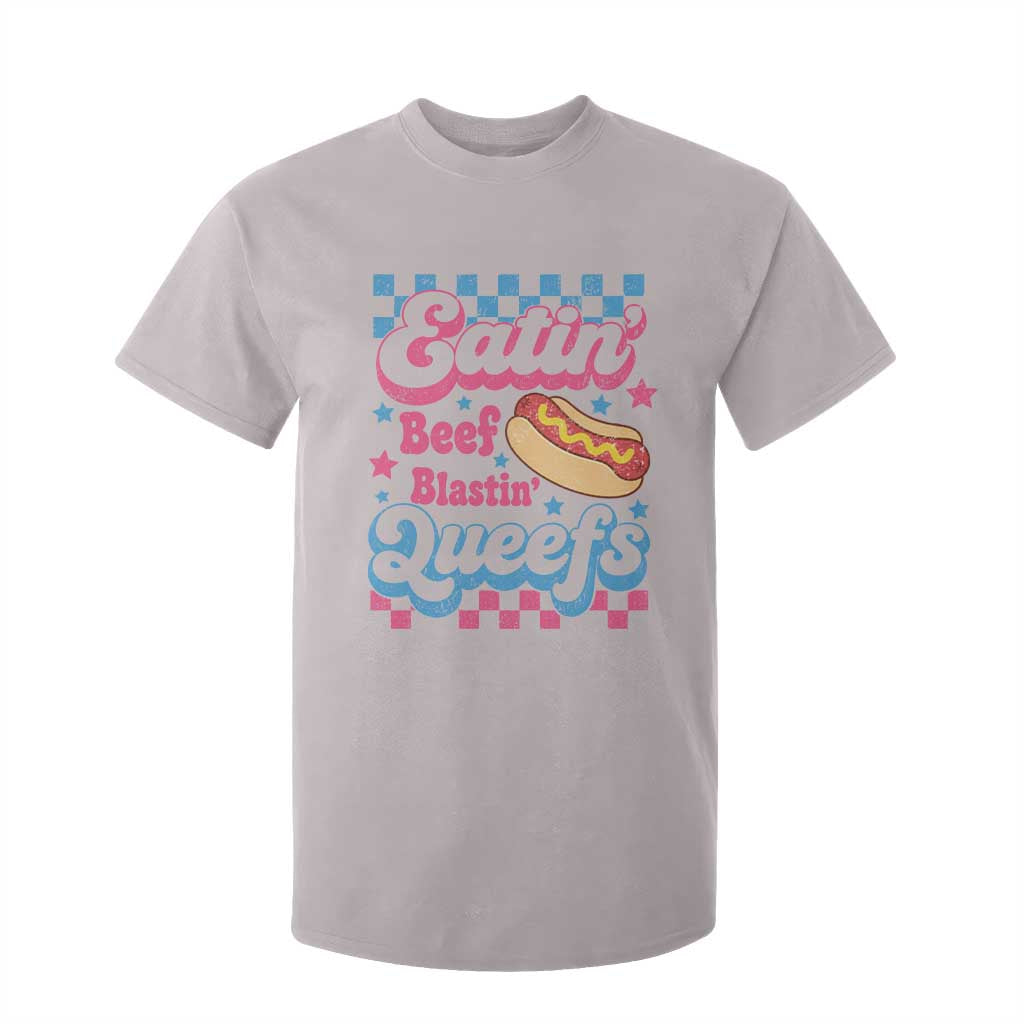 Hotdog Eatin Beef Blastin Queefs Inappropriate T Shirt For Kid Retro Groovy Hotdog Meme Funny Cringe Offensive Humor