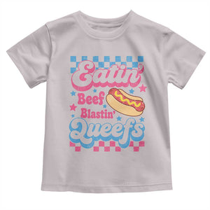 Hotdog Eatin Beef Blastin Queefs Inappropriate Toddler T Shirt Retro Groovy Hotdog Meme Funny Cringe Offensive Humor