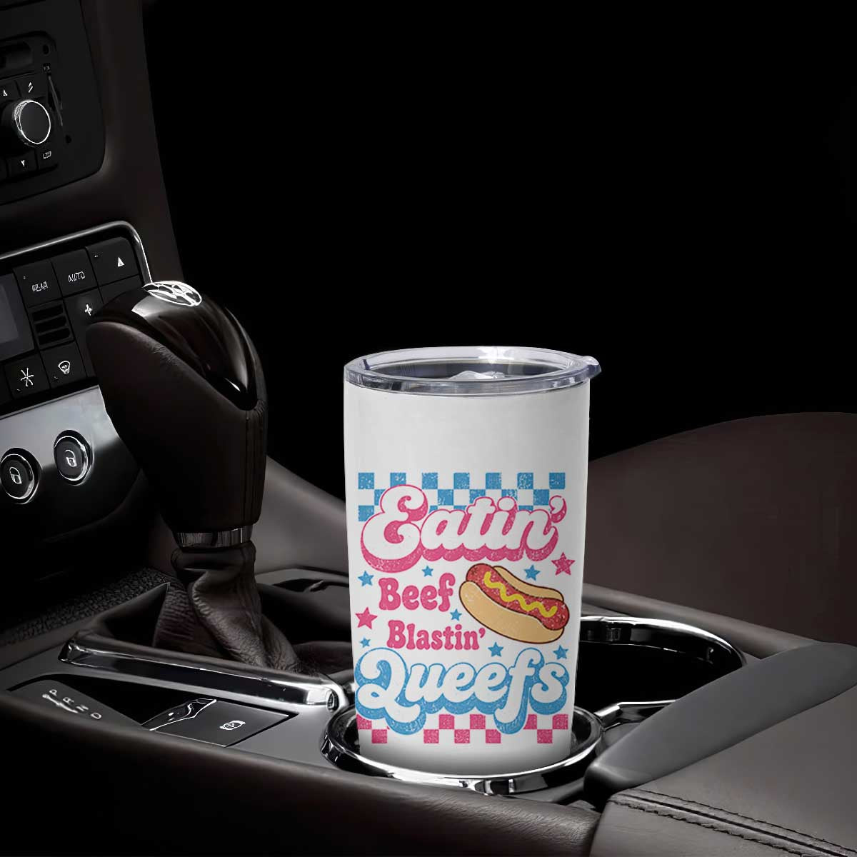 Hotdog Eatin Beef Blastin Queefs Inappropriate Tumbler Cup Retro Groovy Hotdog Meme Funny Cringe Offensive Humor