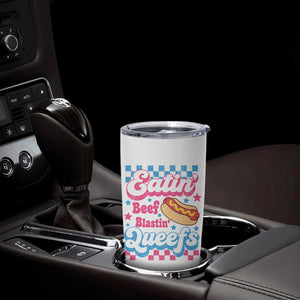 Hotdog Eatin Beef Blastin Queefs Inappropriate Tumbler Cup Retro Groovy Hotdog Meme Funny Cringe Offensive Humor