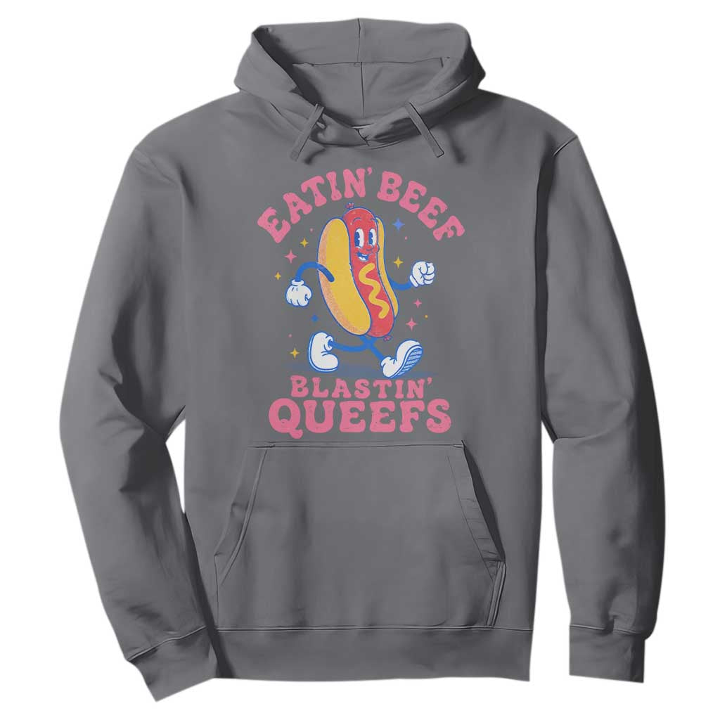 Hotdog Eatin Beef Blastin Queefs Inappropriate Hoodie Funny Cringe Offensive Humor