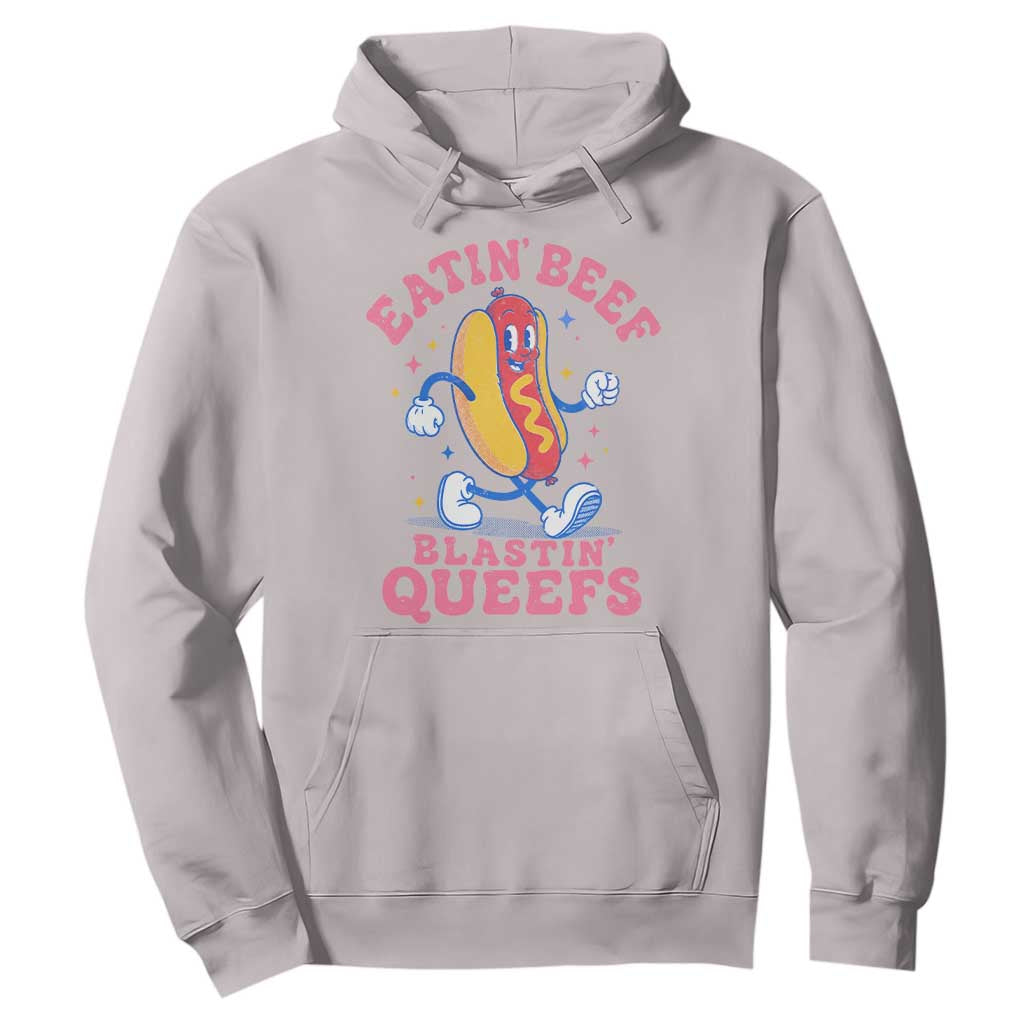 Hotdog Eatin Beef Blastin Queefs Inappropriate Hoodie Funny Cringe Offensive Humor