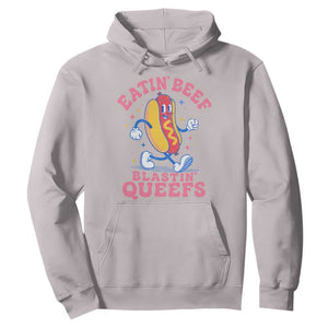 Hotdog Eatin Beef Blastin Queefs Inappropriate Hoodie Funny Cringe Offensive Humor