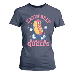 Hotdog Eatin Beef Blastin Queefs Inappropriate T Shirt For Women Funny Cringe Offensive Humor