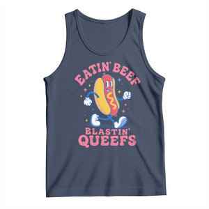 Hotdog Eatin Beef Blastin Queefs Inappropriate Tank Top Funny Cringe Offensive Humor