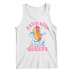 Hotdog Eatin Beef Blastin Queefs Inappropriate Tank Top Funny Cringe Offensive Humor