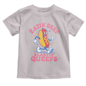 Hotdog Eatin Beef Blastin Queefs Inappropriate Toddler T Shirt Funny Cringe Offensive Humor